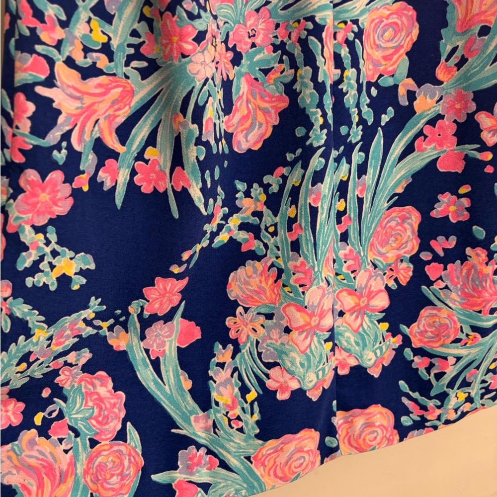 Lily Pulitzer Floral Dress in Blue‎ and Pink S - Picture 9 of 12